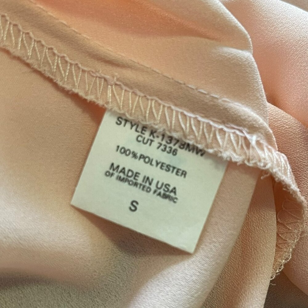 Revolve x Krisa Pink Surplice Wrap Long Sleeve Blouse Small NWT - Picture 6 of 6